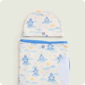 Trex Swaddle & Beanie Gift Set